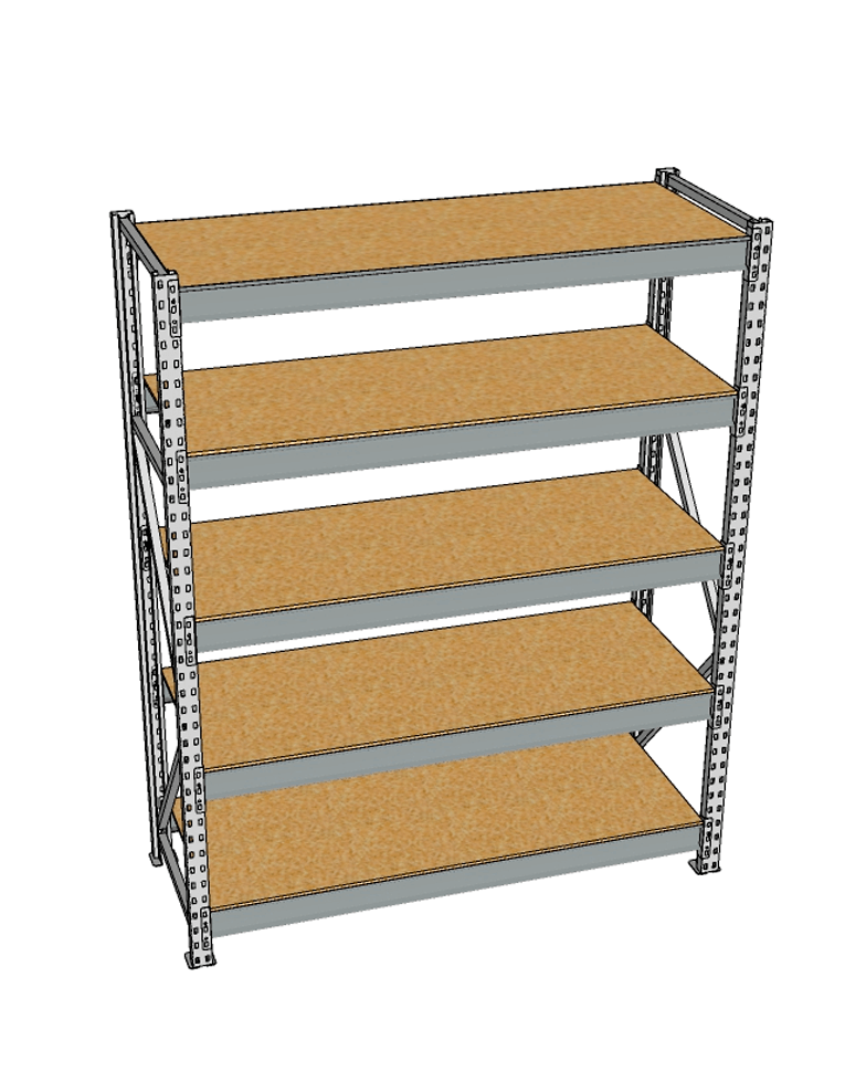 Стеллаж грузовой СГР 2000x1200x800 5 полок (ДСП) купить в Череповце Стеллаж грузовой СГР 2000x1200x800 5 полок (ДСП) купить в Череповце