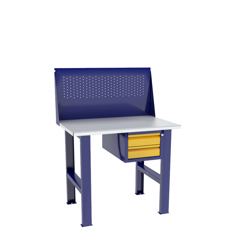 Верстак бестумбовый с подвесным ящиком ВП-Э с экраном купить в Череповце Верстак бестумбовый с подвесным ящиком ВП-Э с экраном купить в Череповце