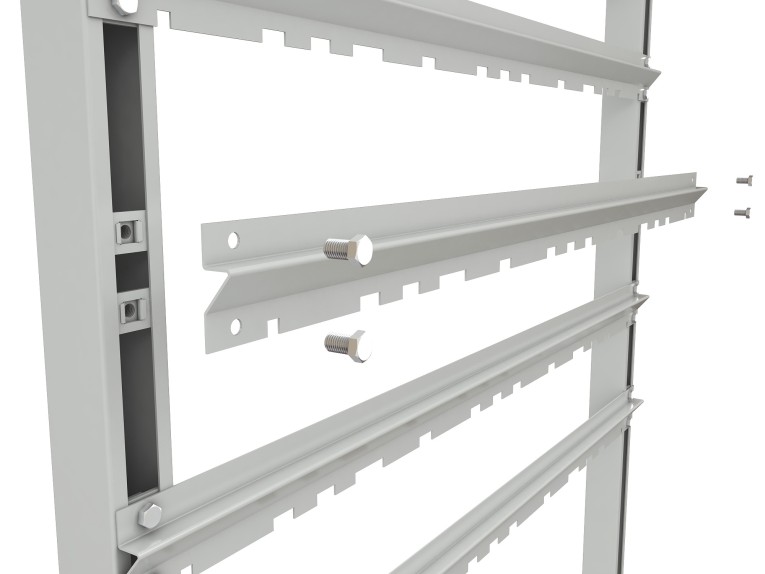 Стеллаж для пластиковых лотков SORTEX односторонний 1500x1000x450.06 купить в Череповце Стеллаж для пластиковых лотков SORTEX односторонний 1500x1000x450.06 купить в Череповце