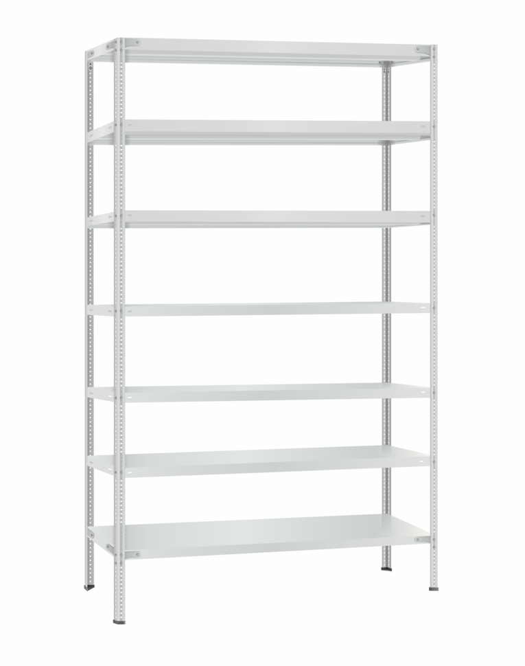 Стеллаж металлический Титан МС-500 2400х1200х600 7 полок купить в Череповце Стеллаж металлический Титан МС-500 2400х1200х600 7 полок купить в Череповце