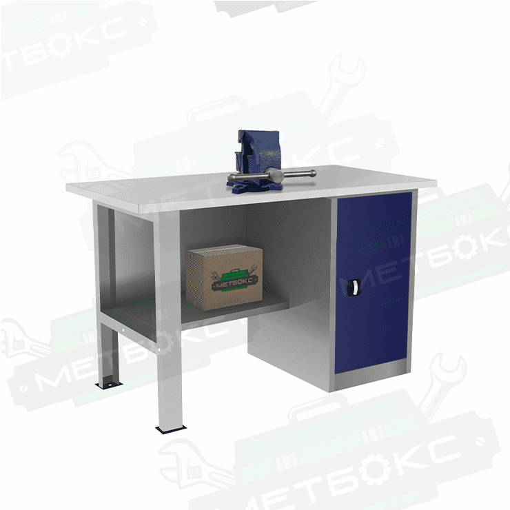 Однотумбовый слесарный верстак ВП-2/1,2 купить в Череповце Однотумбовый слесарный верстак ВП-2/1,2 купить в Череповце