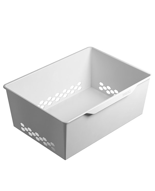 Корзина пластиковая GBP 60х20 белая купить в Череповце Корзина пластиковая GBP 60х20 белая купить в Череповце