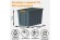 Контейнер особопрочный Rox Box PRO 70 (589х396х355 мм с крышкой и клипсами, на роликах, антрацит) купить в Череповце