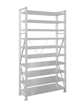 Стеллаж MS U 2500x700x800 10 полок (400 кг, металл) купить в Череповце
