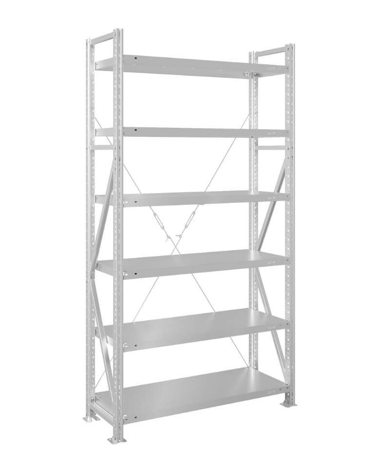 Стеллаж MS U 2000x1000x600 6 полок (200 кг, металл) купить в Череповце Стеллаж MS U 2000x1000x600 6 полок (200 кг, металл) купить в Череповце