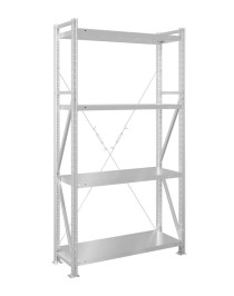 Стеллаж MS U 2500x1200x600 4 полки (350 кг, металл) Стеллаж MS U 2500x1200x600 4 полки (350 кг, металл)