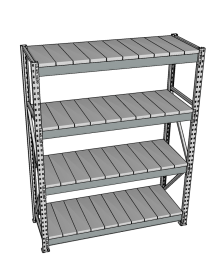 Стеллаж грузовой СГР 2500x900x800 4 полки (металл) Стеллаж грузовой СГР 2500x900x800 4 полки (металл)