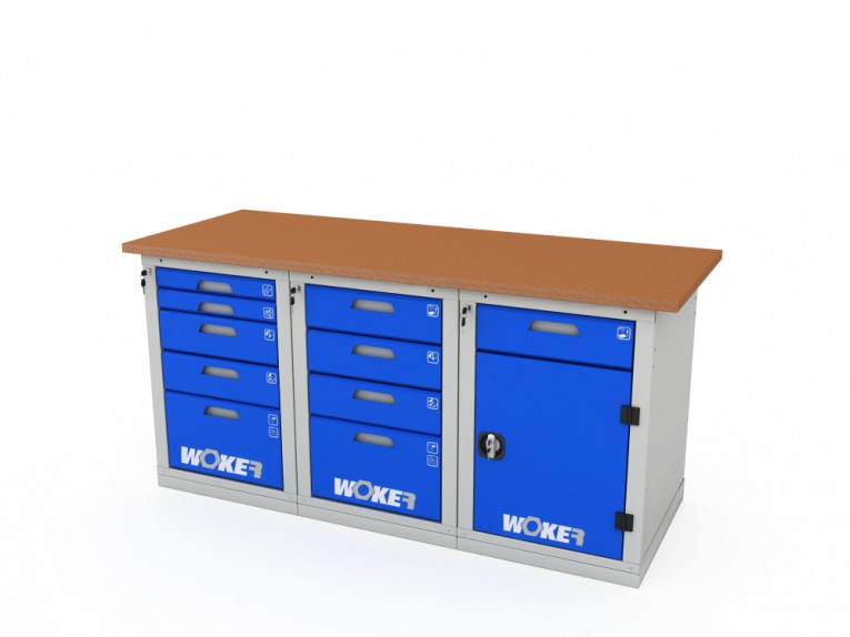 Верстак трехтумбовый WOKER PRO 3542.1800 купить в Череповце Верстак трехтумбовый WOKER PRO 3542.1800 купить в Череповце