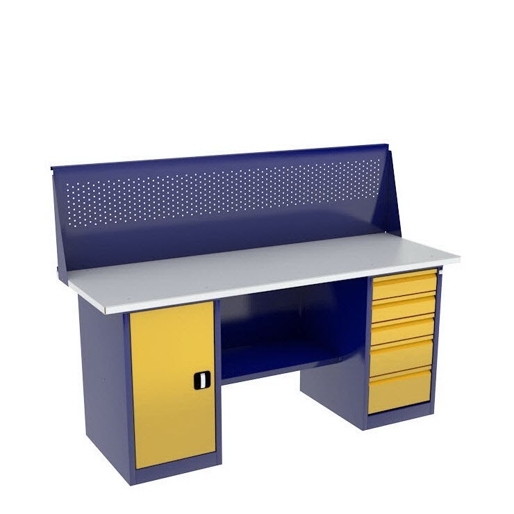 Верстак с тумбой и драйвером ВП-4/1,6 с экраном купить в Череповце Верстак с тумбой и драйвером ВП-4/1,6 с экраном купить в Череповце