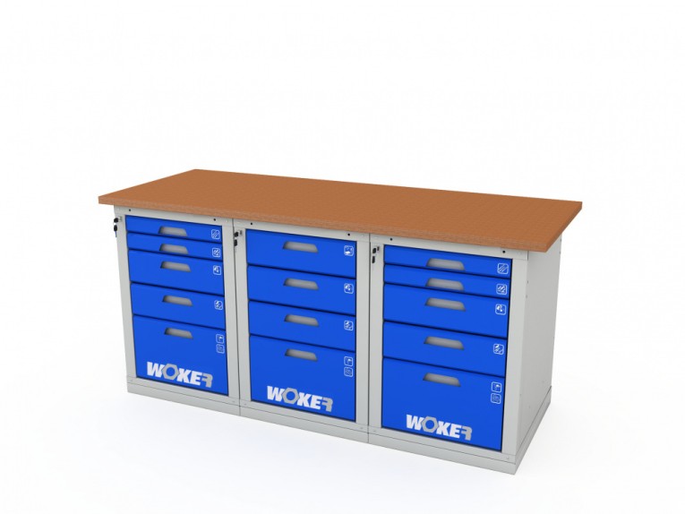 Верстак трехтумбовый WOKER PRO 3545.1800 купить в Череповце