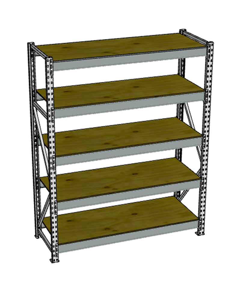 Стеллаж грузовой СГР 2000x1200x500 5 полок (фанера) купить в Череповце Стеллаж грузовой СГР 2000x1200x500 5 полок (фанера) купить в Череповце